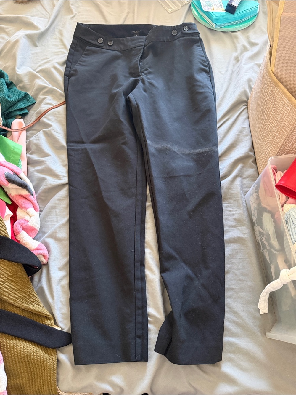Ann Taylor Men's Black Dress Pants - Slim Straight